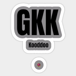 GKK Kooddoo airtport code Sticker